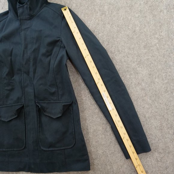 Aether Jacket Womens Small 1 Blue Hooded Full Zip Rain Pockets Long Sleeve - Picture 13 of 14